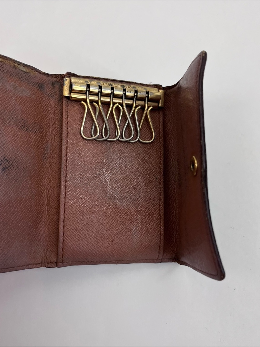 Louis Vuitton Monogram Multicles 6 Key Holder Key Case Wallet Brown Canvas LV - Picture 11 of 13